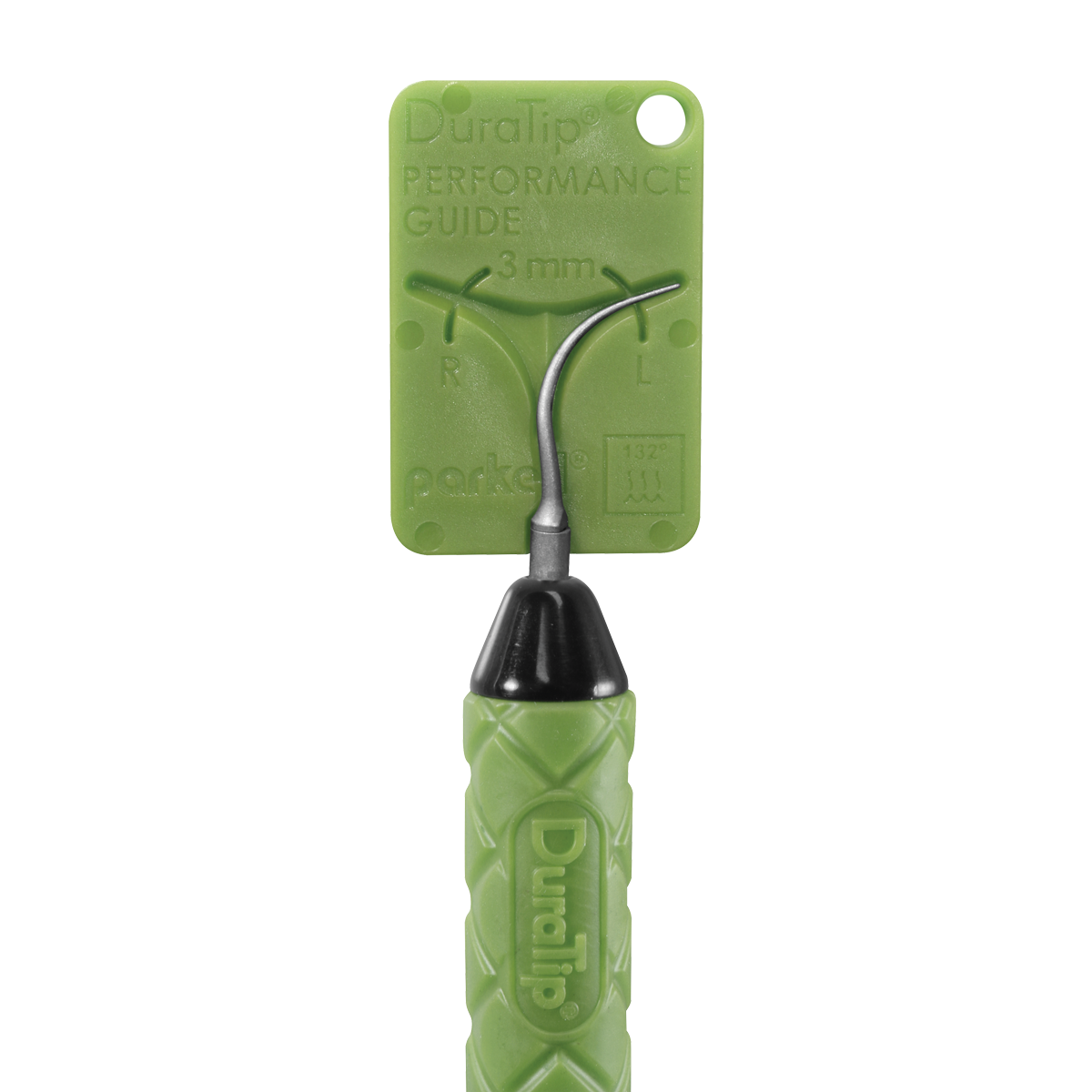 Parkell DuraTip Ultrasonic Scaler Insert (Curved Perio Slim - Left) With Guide