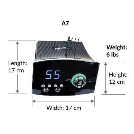 Size Dimensions of the A7 Pro Power Unit