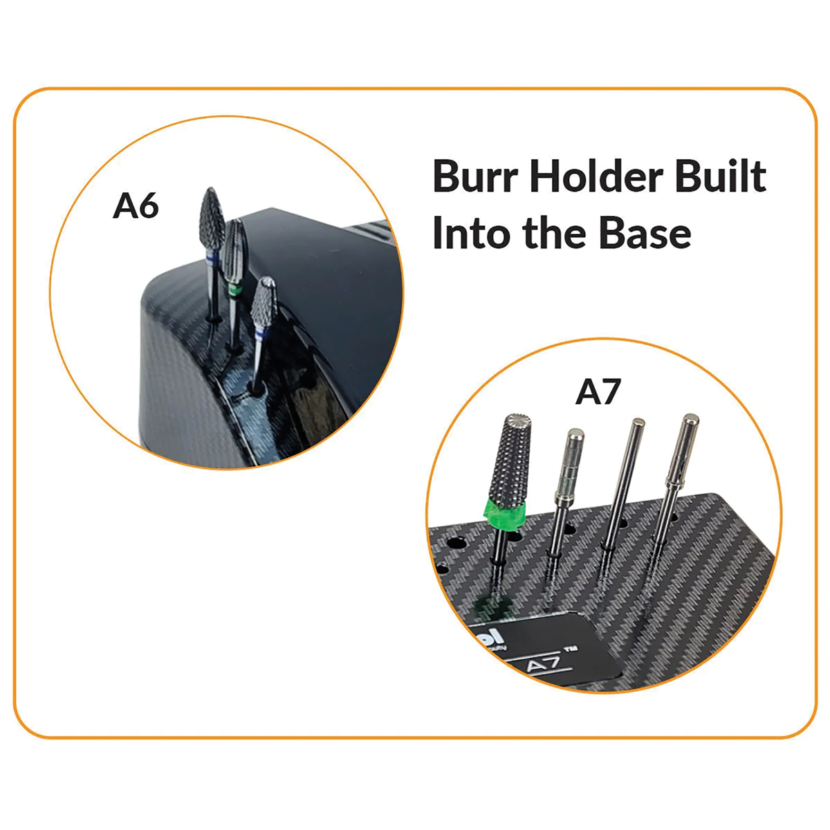Bur Holder Feature on the Medicool Pro Power A-Series Units