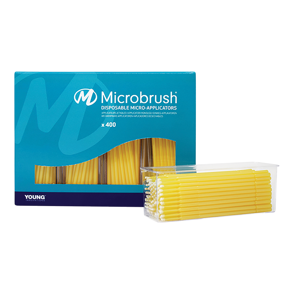 Microbrush Plus Applicators - Fine (Yellow)