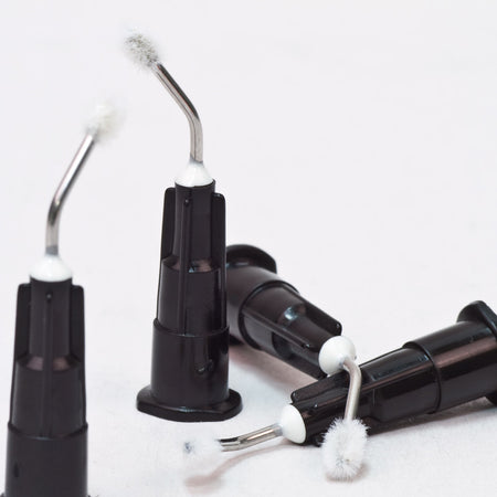 Group of Pre-Bent Needles With Microbrush Tip