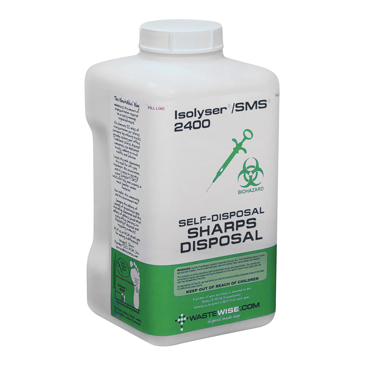 Isolyser SMS Sharps Disposal (3 Liters)