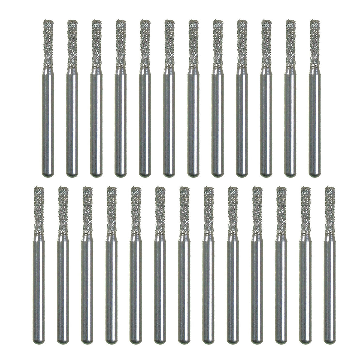 Package of 25 Spring Health Diamond Burs (Flat End Cylinder 836)