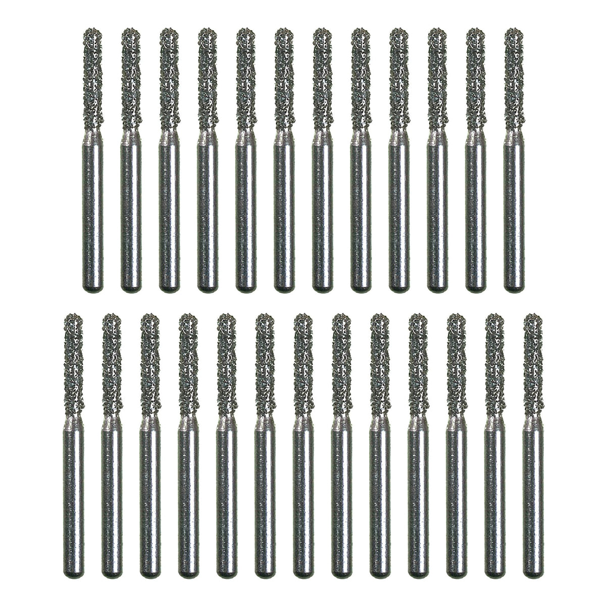 Package of 25 Spring Health Diamond Burs (Round End Cylinder 880 - 012mm)