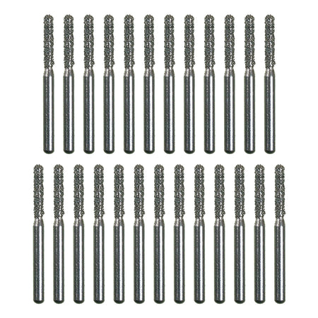 Package of 25 Spring Health Diamond Burs (Round End Cylinder 880 - 012mm)
