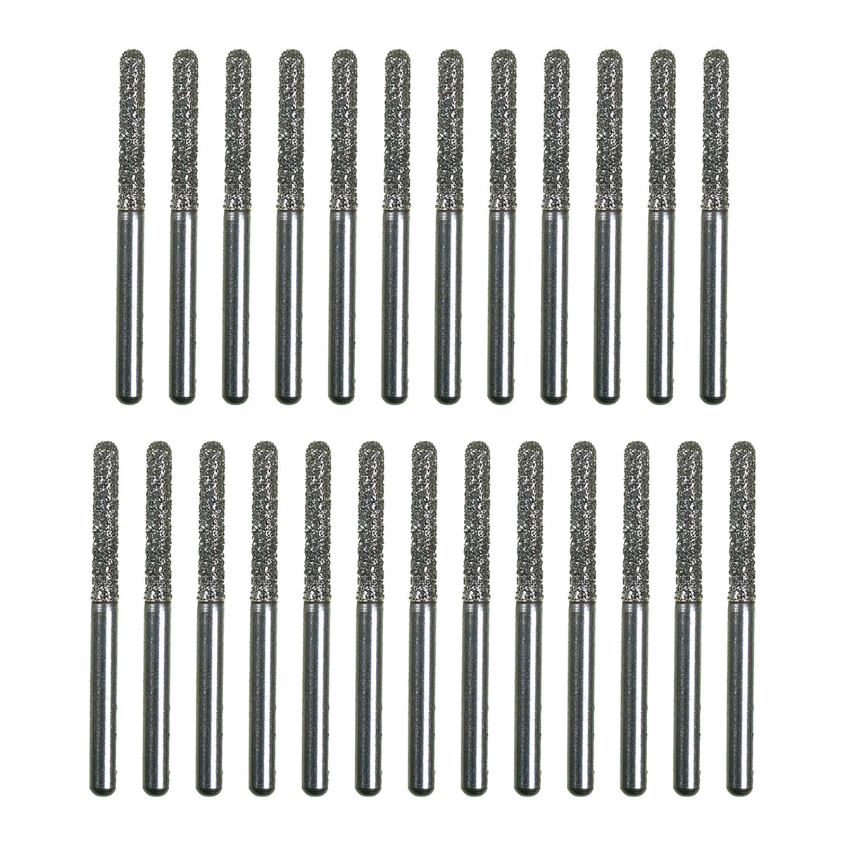 Package of 25 Spring Health Diamond Burs (Round End Cylinder 881)
