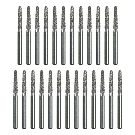 Package of 25 Spring Health Diamond Burs (Round End Taper 855 - 016mm) in Coarse