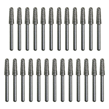 Package of 25 Spring Health Diamond Burs (Round End Taper 856 - 021mm)
