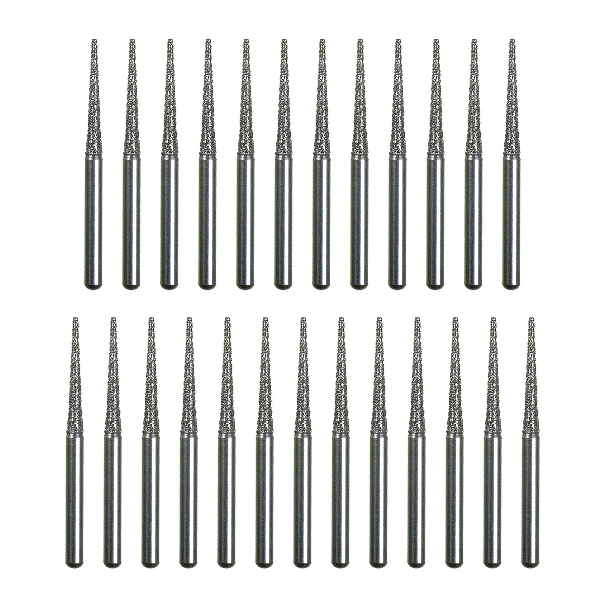 Package of 25 Spring Health Diamond Burs (Flat End Taper 847 - 012mm)