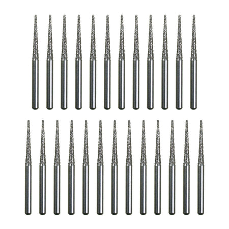 Package of 25 Spring Health Diamond Burs (Flat End Taper 847 - 012mm)