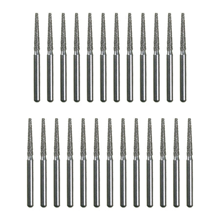 Package of 25 Spring Health Diamond Burs (Flat End Taper 847 - 014mm)