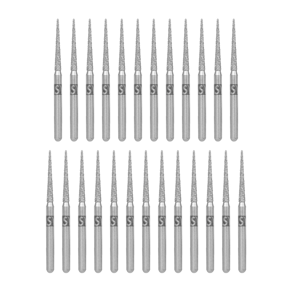 SS White Piranha Diamond Burs (Needle - 0.4mm)