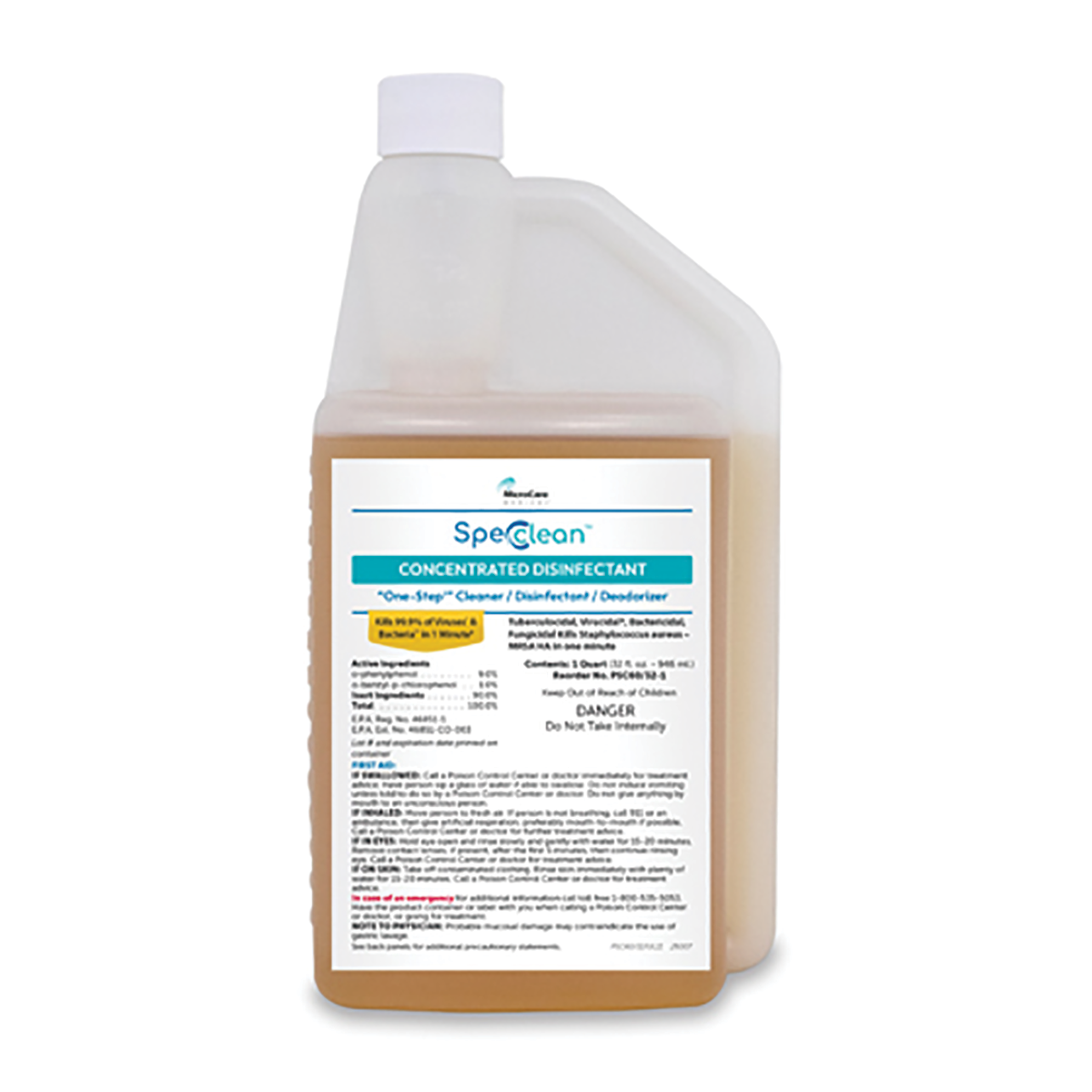 Spec Clean Concentrated Disinfectant & Cleaner (32 oz)
