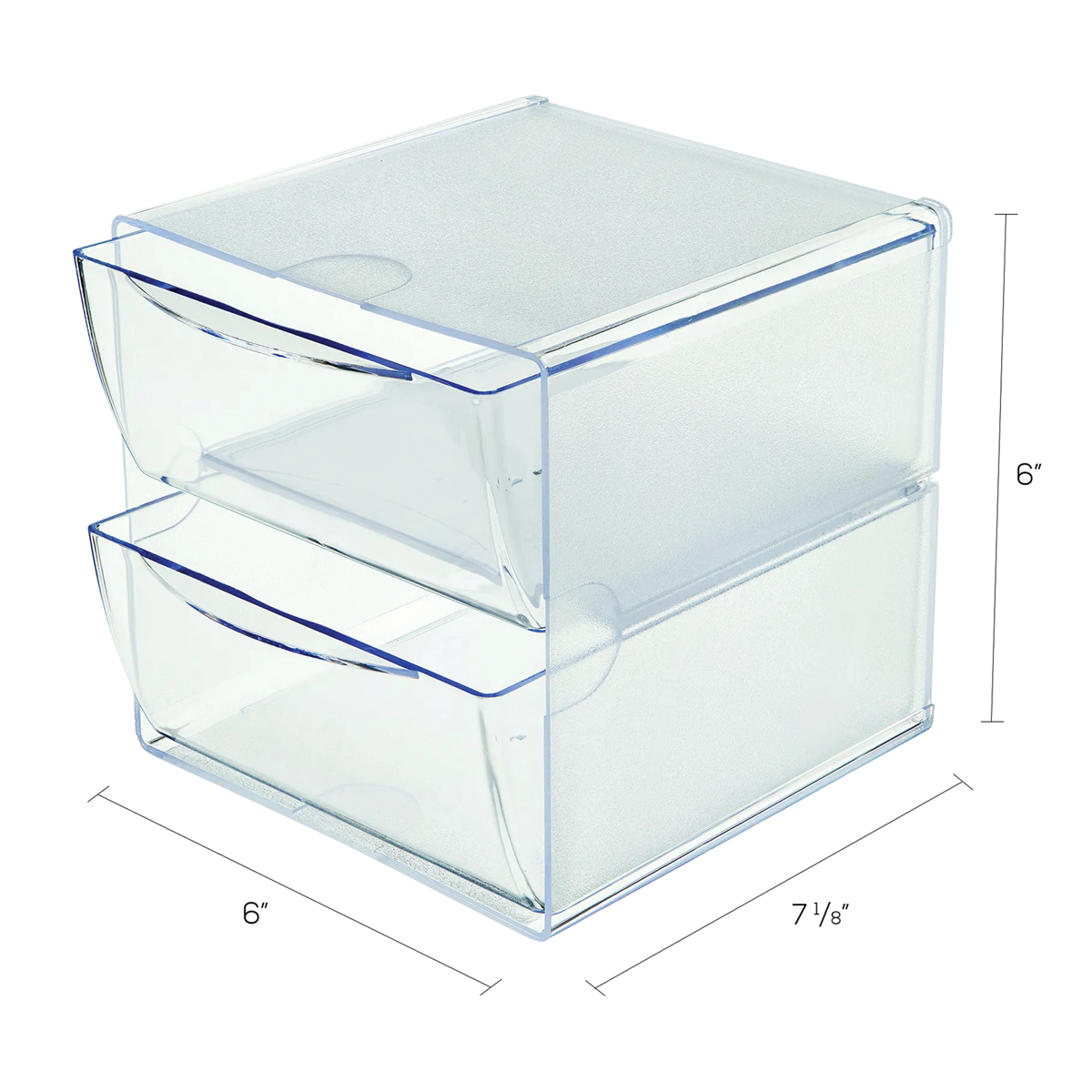 2 Drawer Stackable Cube Organizer