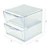 2 Drawer Stackable Cube Organizer