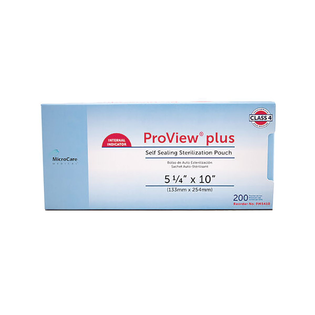 ProView Plus Self-Sealing Sterilization Cassette Pouches (5-1/4" X 10")