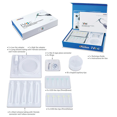 PacDent iVac Irrigation System Intro Kit Contents