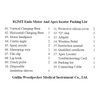 812 MT Handpiece Packing List Contents