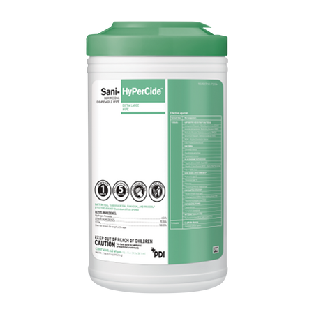 PDI Sani-HyPerCide Germicidal Wipes - Extra Large (Single Canister)