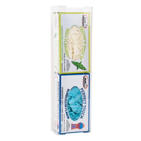 Acrylic Vertical Glove Box Holder (Double)