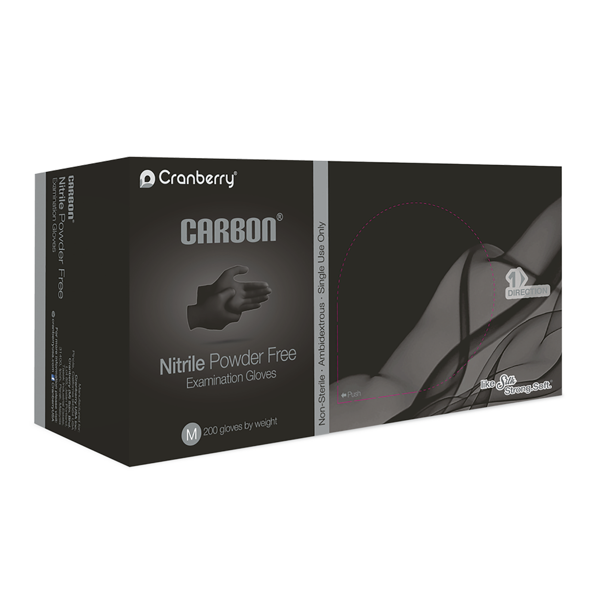 Cranberry Carbon Nitrile Gloves