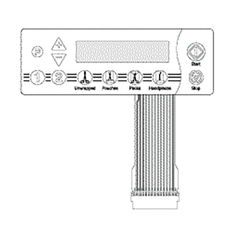 Autoclave Touch Pad Sticker Overlay (Midmark)