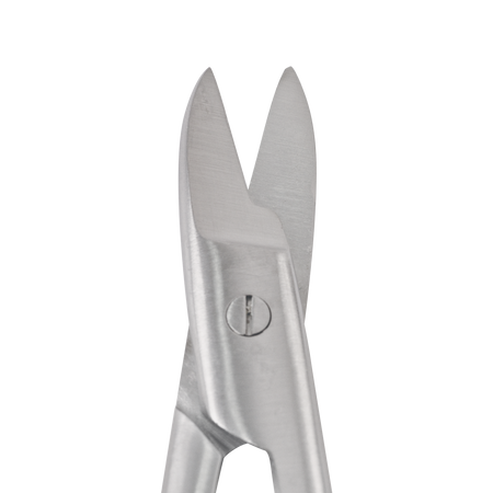 Close-up View of the Straight Crown & Collar Scissors Instrument