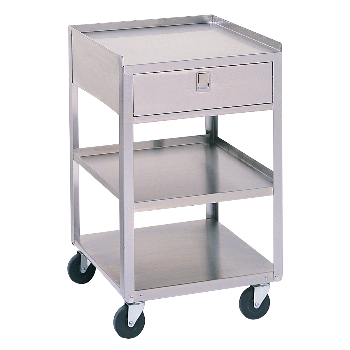 Stainless Steel Utility Cart (2 Shelves With Drawer)