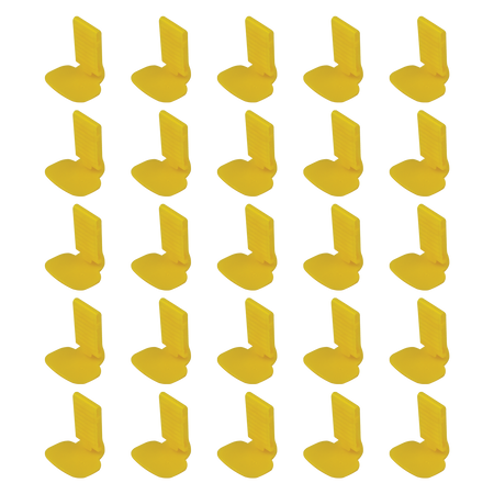 Yellow Posterior Bite Blocks (Pkg of 25)