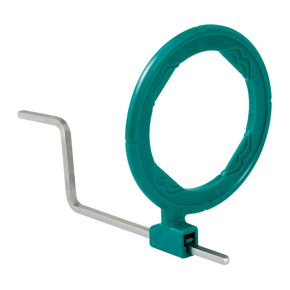 EzAim X-ray Green Endo Aiming Ring Shown With Arm