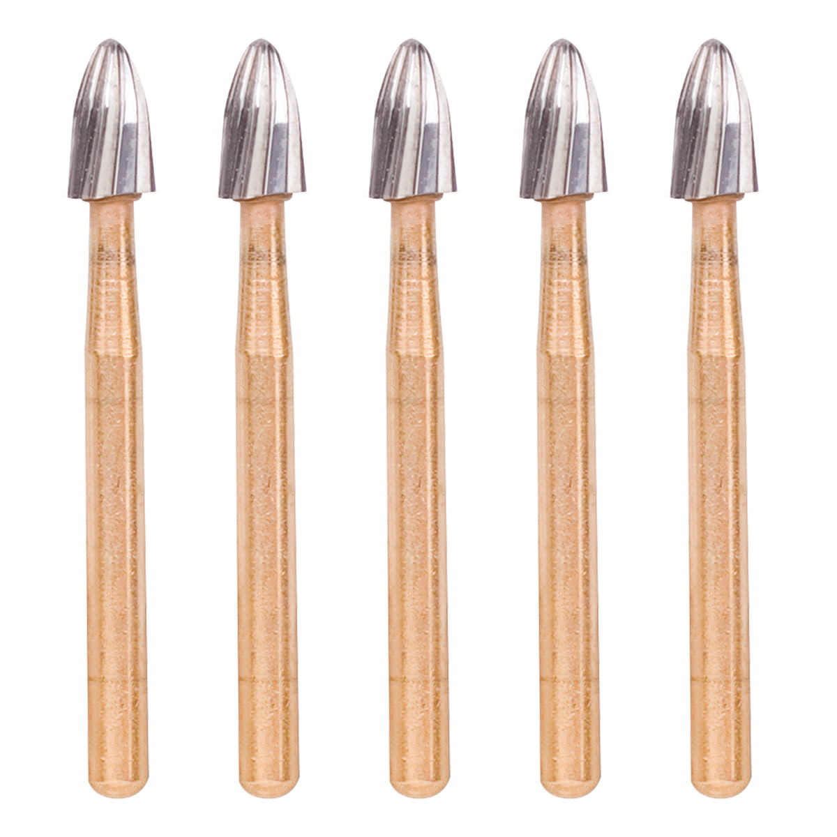 Pkg. of 5 SS White Trimming/Finishing Burs (Egg 7408)