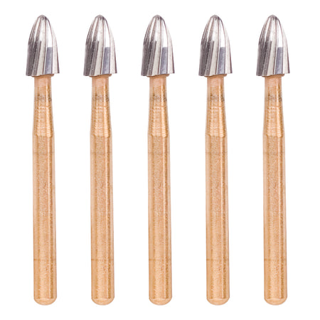 Pkg. of 5 SS White Trimming/Finishing Burs (Egg 7408)