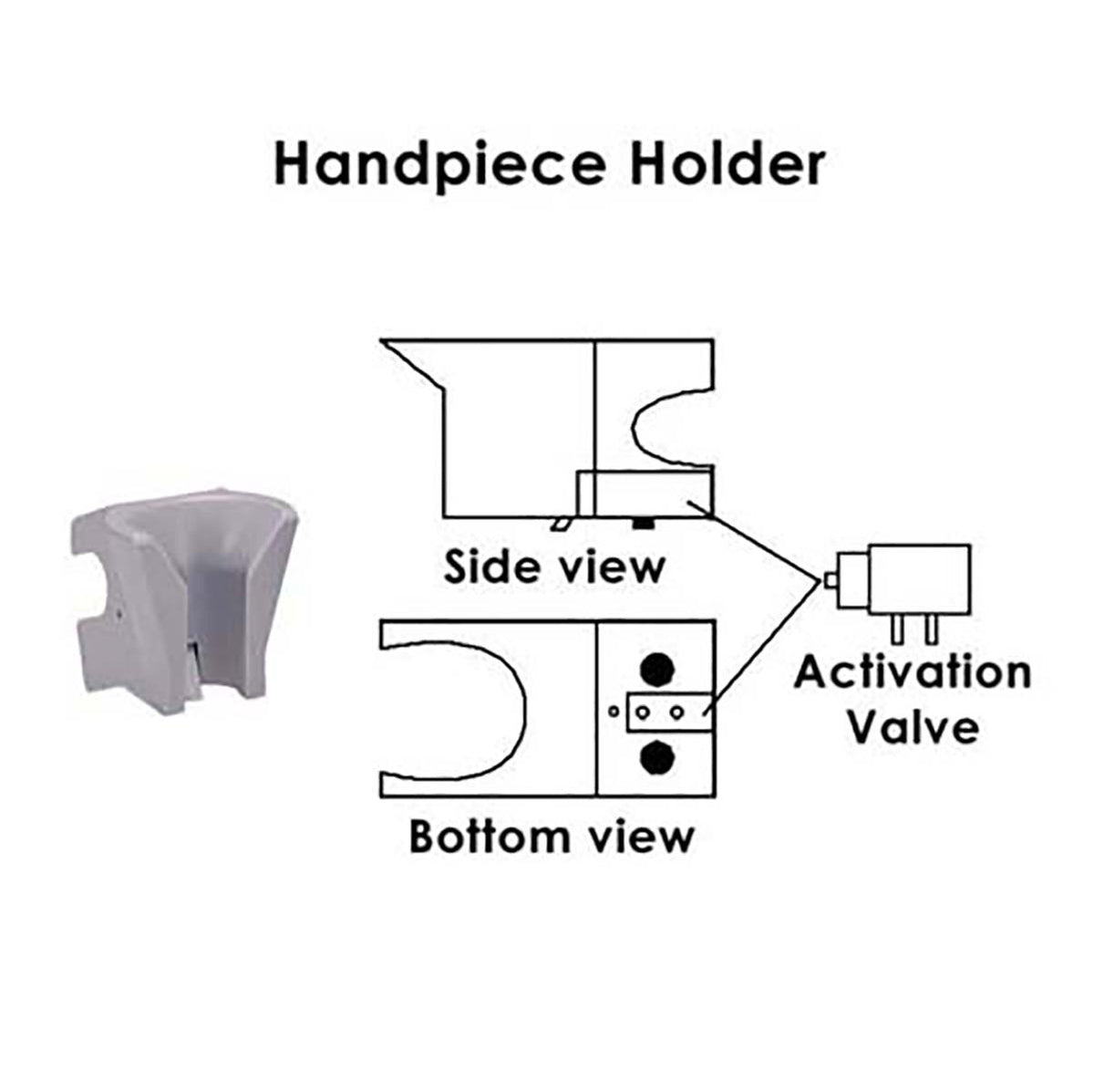 Handpiece Holder Drawing Views