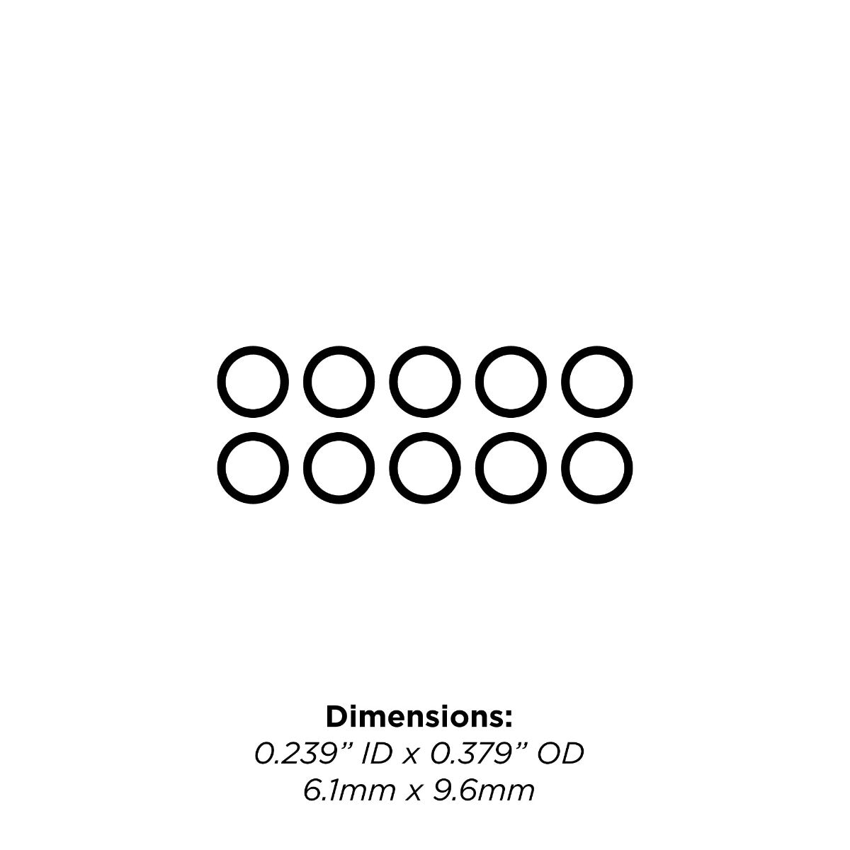 Saliva Ejector Valve O-rings (10)