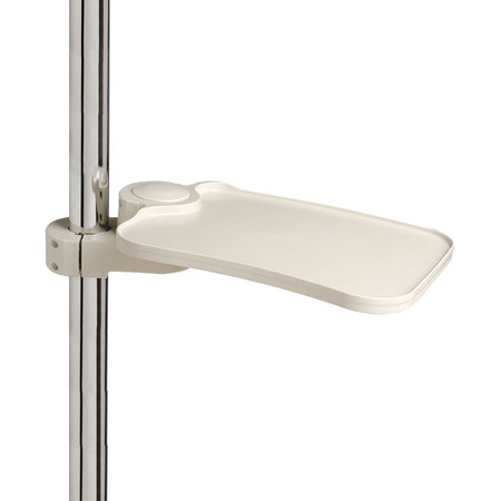 Pole Mounted Beige Plastic Shelf