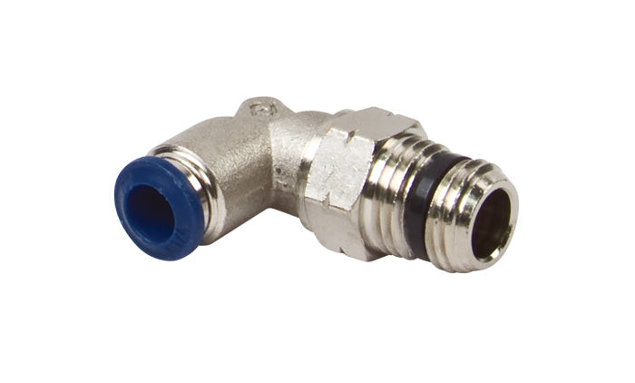 Push-In Poly Elbow Connector With Swivel (1/4" MPT)