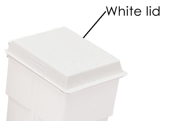 White Storage Bin Lid