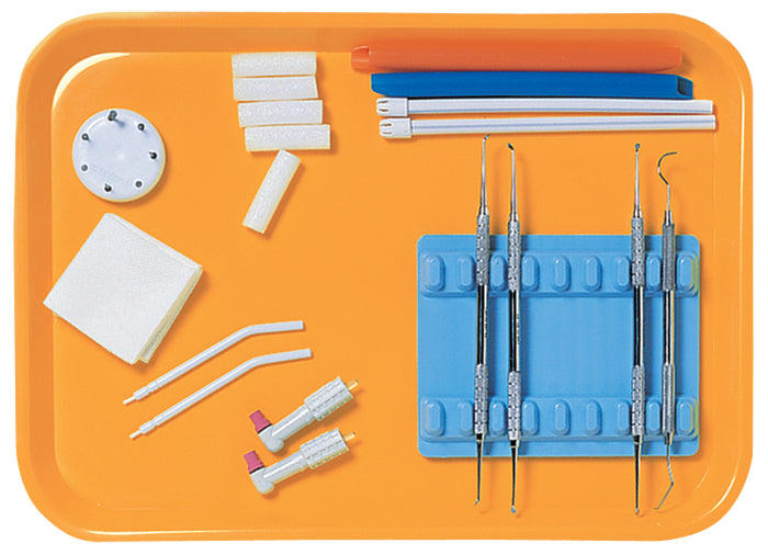 Orange Flat Set-up Tray With Supplies