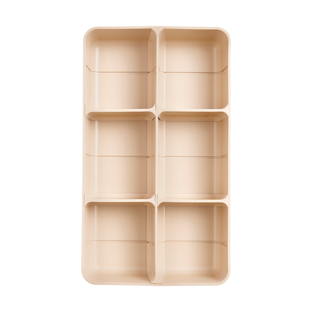 Beige Tray With Inserts