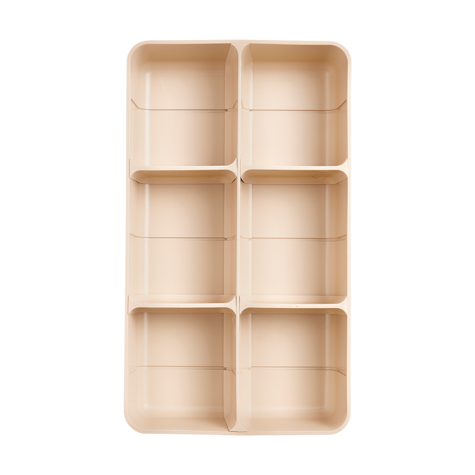 Beige Tray With Inserts
