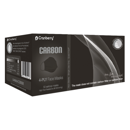 Box of Carbon Earloop Masks