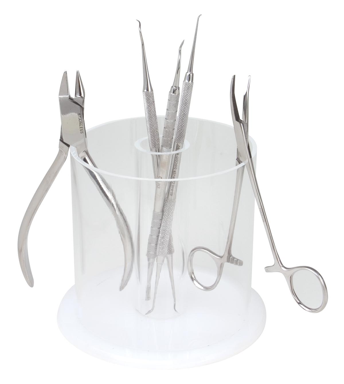 Round Instrument & Plier Rack with Tube - American Dental Accessories, Inc.