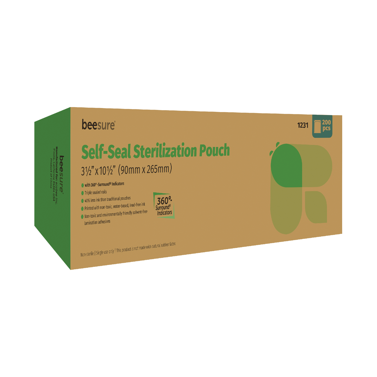 BeeSure Sterilization Pouches (3-1/2