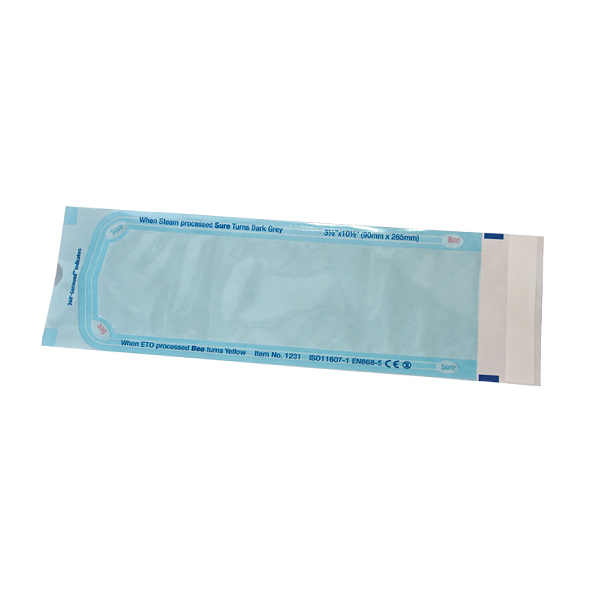 BeeSure Sterilization Pouches (3-1/2" x 10-1/2")