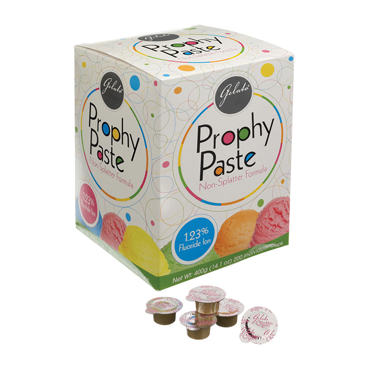 Gelato Prophy Paste Cups (Medium Grit)