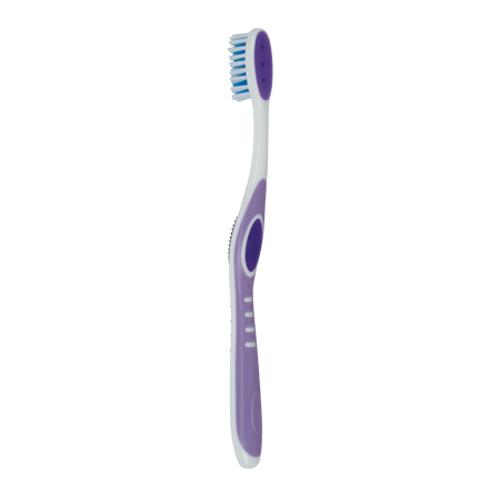 Purple Toothbrush Tongue Cleaner