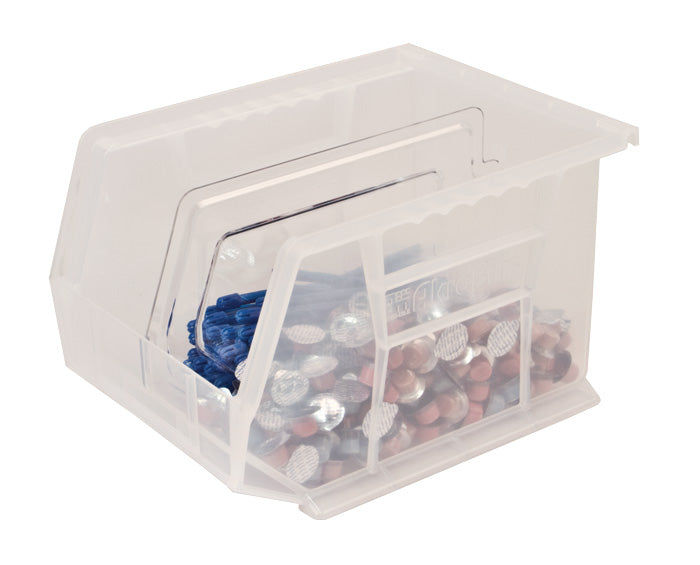 Akro Bin (10-3/4" x 8-1/4" x 7") With Length Dividers & Filled With Supplies