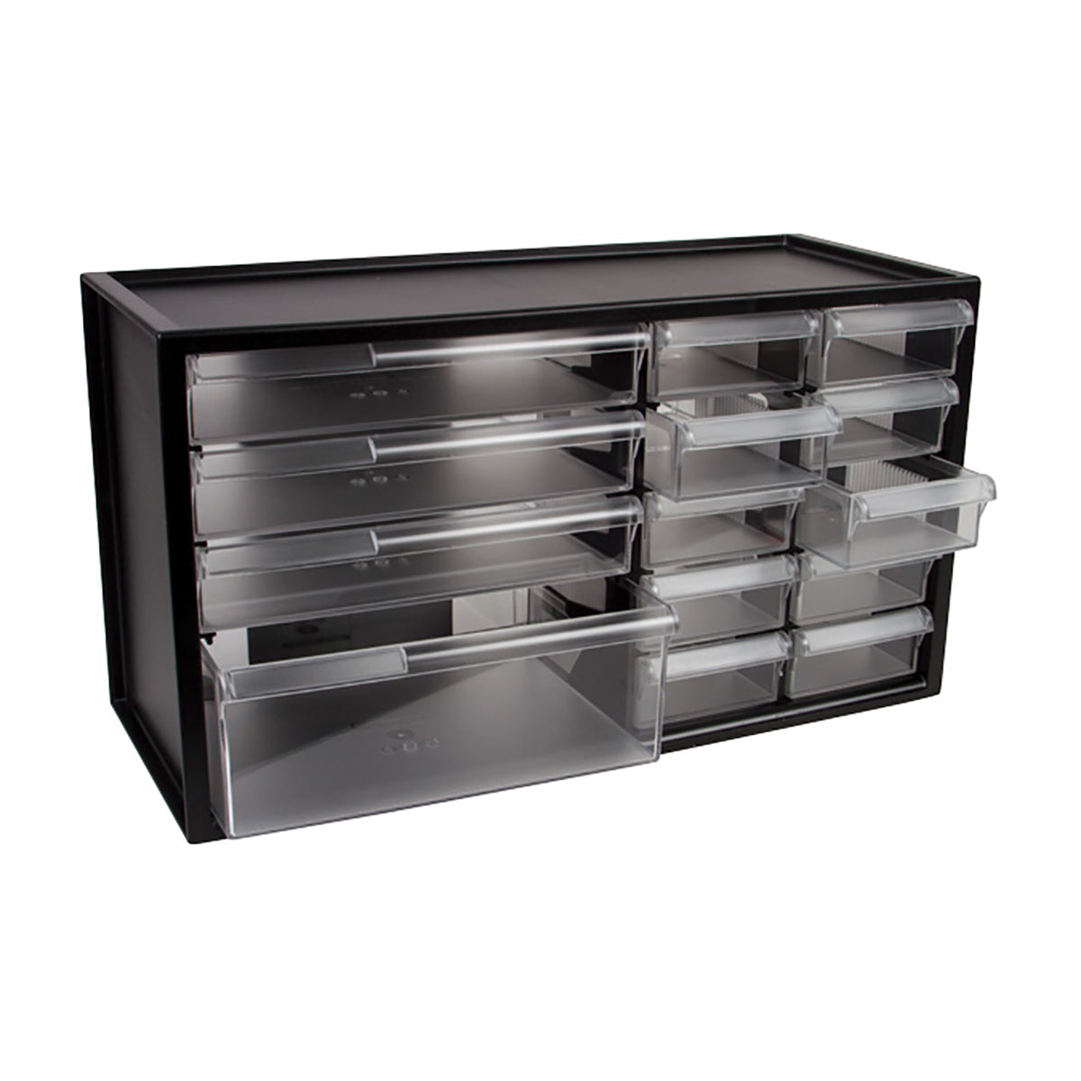 Black 14-Drawer Countertop Organizer
