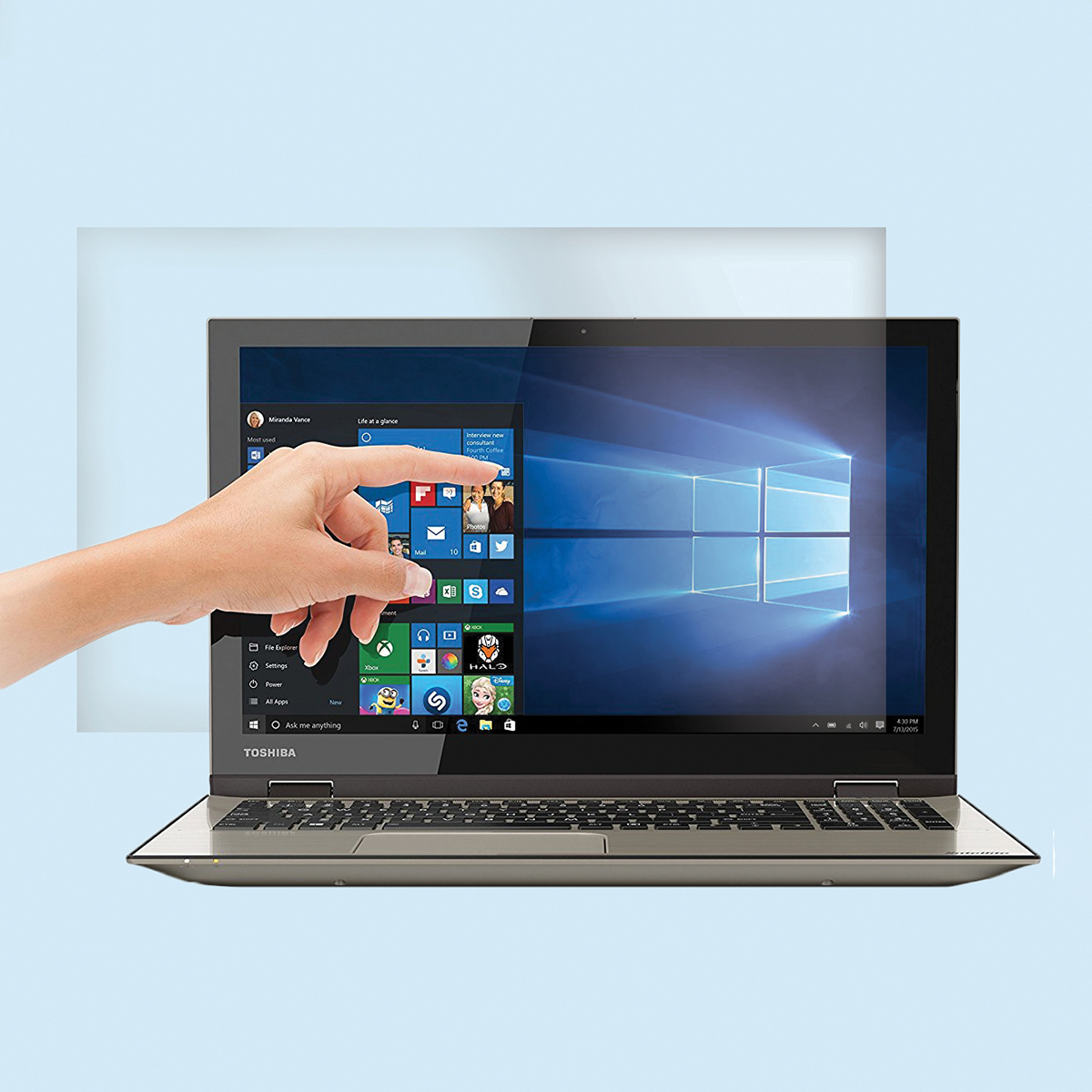Touch Screen Barrier Film for Laptops