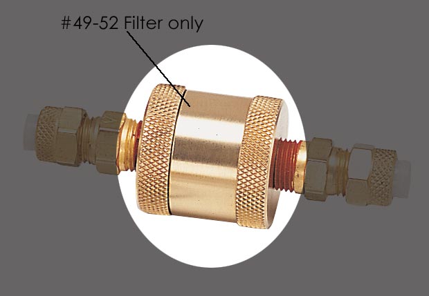 35 Micron Filter With Fittings for 1/4" Tubing